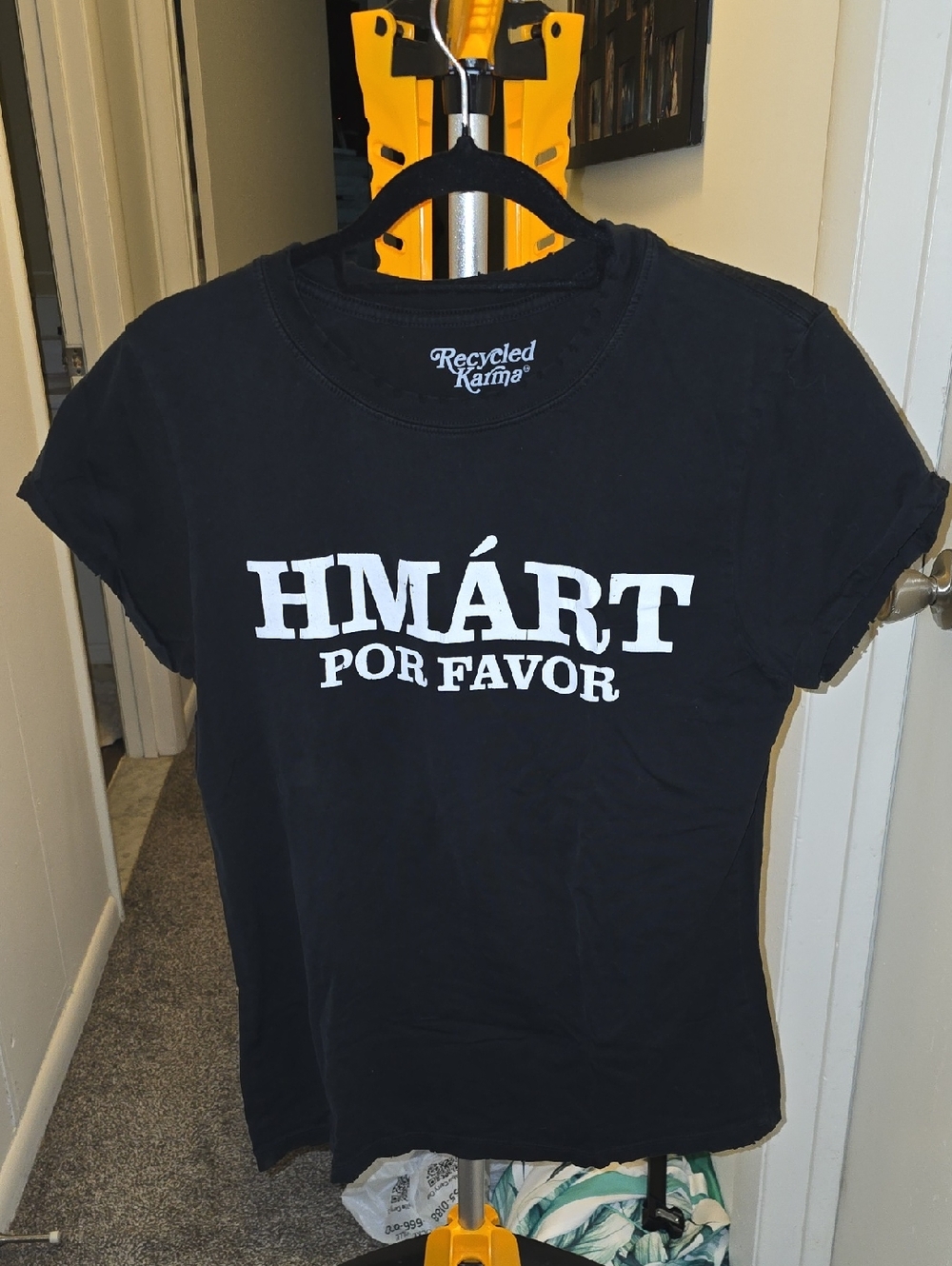 $5 - MUST BUNDLE - NWOT Recycled Karma Black Tee with White Logo